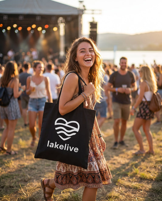 LAKELIVE Tote Bag noir