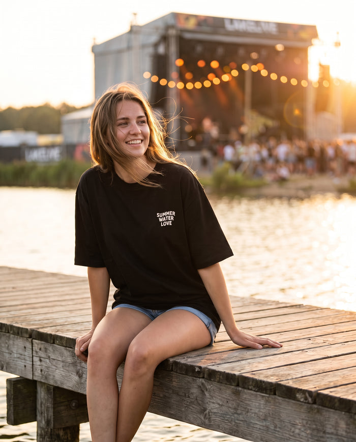T-shirt Oversize Noir LAKELIVE