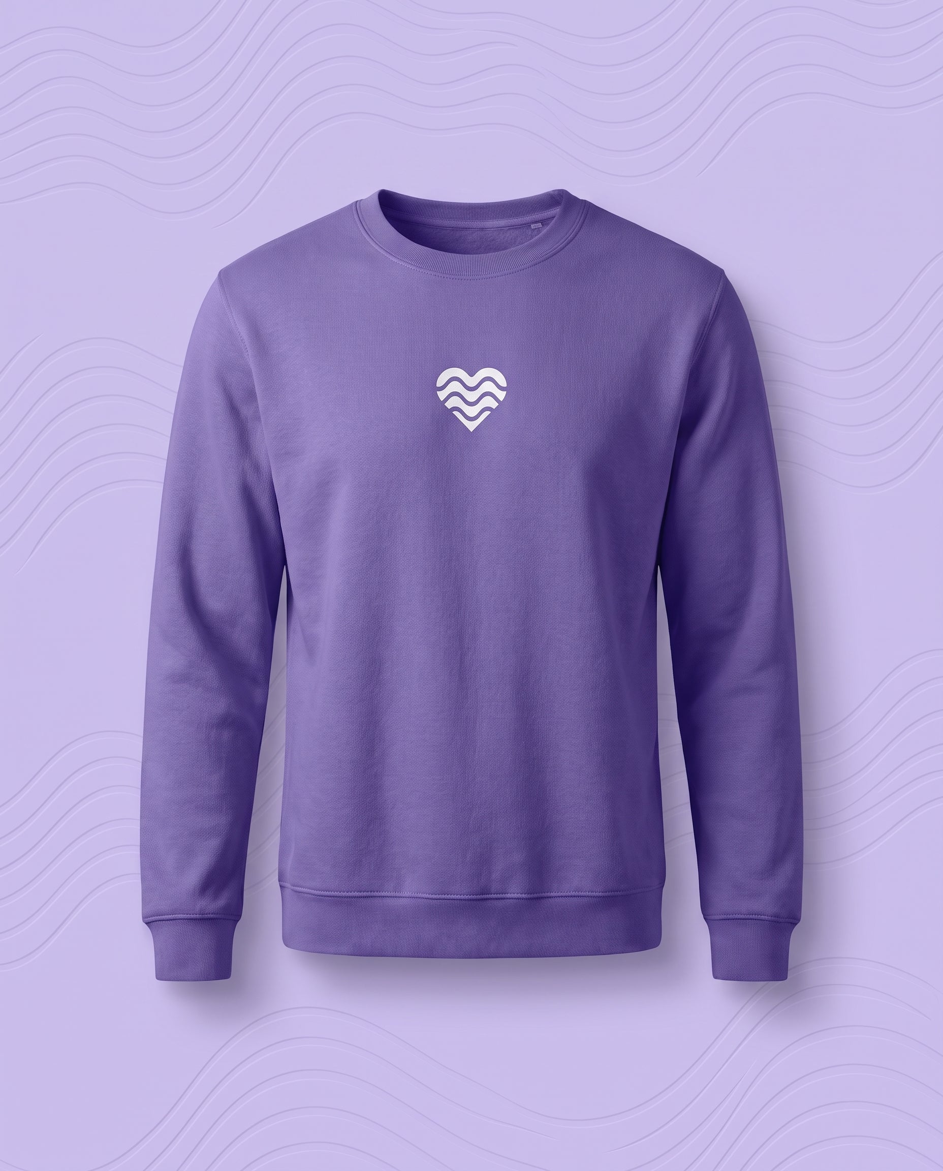 Sweatshirt LAKELIVE violet packshot studio
