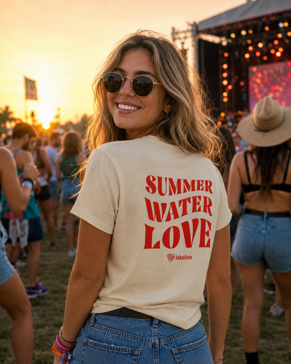LAKELIVE 2026 Line-up T-shirt — Beige