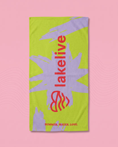 Serviette LAKELIVE lime packshot studio