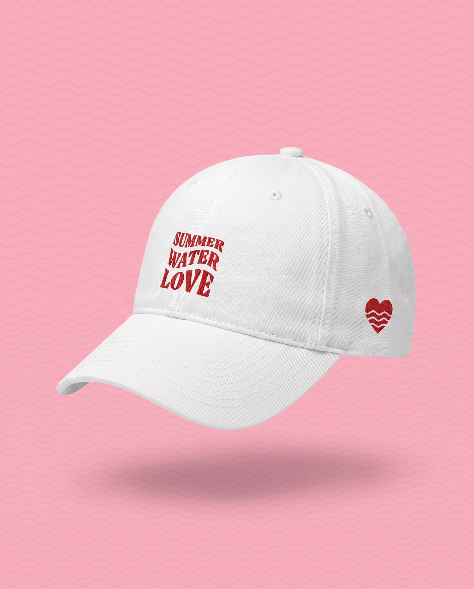Casquette LAKELIVE blanche packshot studio