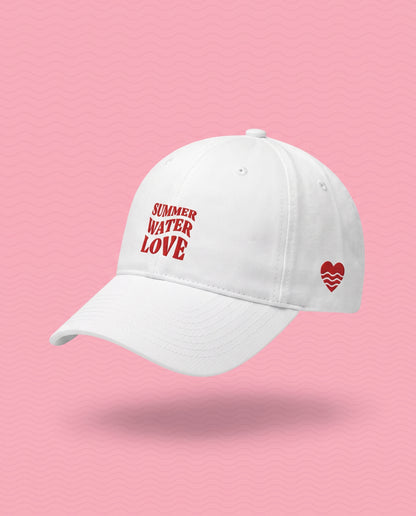 Casquette LAKELIVE blanche packshot studio