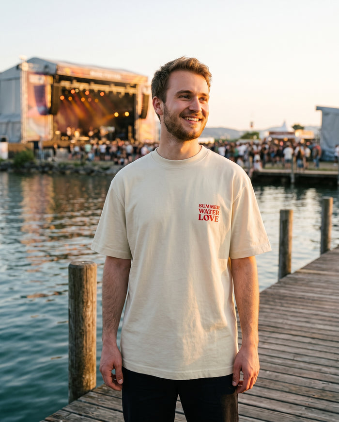 T-shirt Oversize Beige LAKELIVE