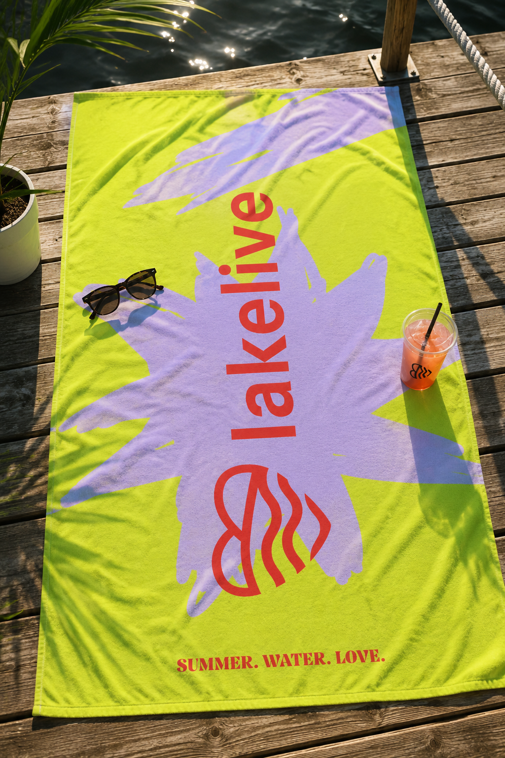 Serviette LAKELIVE Lime