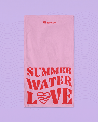 Serviette LAKELIVE rose packshot studio